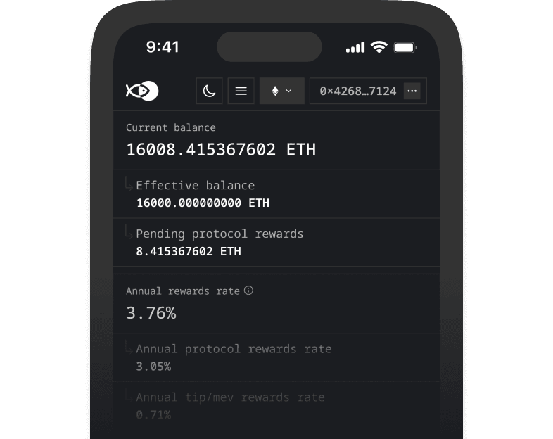 Ethereum Staking Dashboard