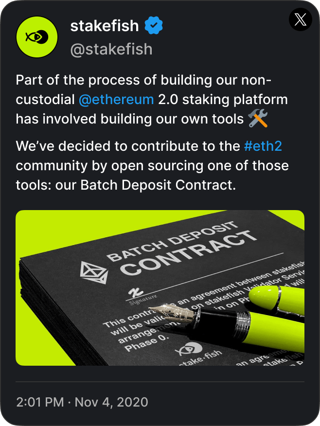 Open sourced our batch contract, and used by prominent platforms.